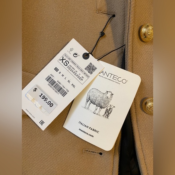 Zara Italian wool trench coat - Picture 4 of 5